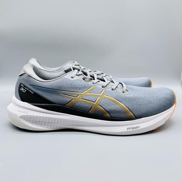 Asics Shoes Men 15 Gray Knit Gel-Kayano 30 Running Sneaker PureGEL FF Blast Plus - Picture 1 of 11